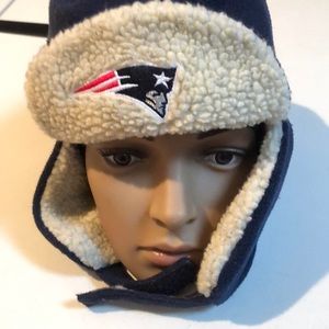 NFL by Reebok OS NEW ENGLAND PATRIOTS blue winter trappers hat